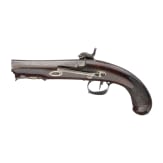 A Spanish percussion pistol by Juan Antonio Aranguren in Placencia, dated 1846
