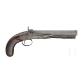 A cased pair of percussion pistols by Conway in Manchester, ca. 1840/50