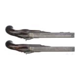 A cased pair of percussion pistols by Conway in Manchester, ca. 1840/50