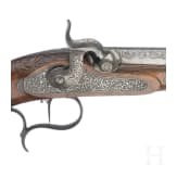 A pair of fine percussion pistols by Johann Adam Kuchenreuter in Regensburg, circa 1850