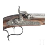 A pair of fine percussion pistols by Johann Adam Kuchenreuter in Regensburg, circa 1850