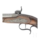 A pair of fine percussion pistols by Johann Adam Kuchenreuter in Regensburg, circa 1850