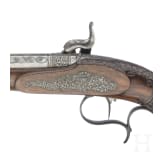 A pair of fine percussion pistols by Johann Adam Kuchenreuter in Regensburg, circa 1850