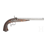 A pair of fine percussion pistols by Johann Adam Kuchenreuter in Regensburg, circa 1850