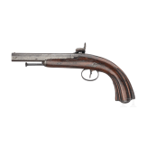 A pair of percussion pistols, Li&egrave;ge, circa 1850
