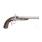 A percussion pistol, Li&egrave;ge, circa 1850