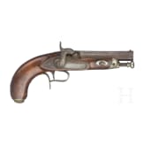 A Swiss percussion pistol by Johann Kneub&uuml;hler in Freiburg, circa 1850