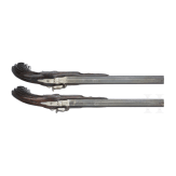A pair of French percussion target pistols, circa 1850