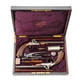 A pair of cased percussion pistols by Lepage Moutier, Paris, circa 1850