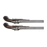 A pair of cased percussion pistols by Lepage Moutier, Paris, circa 1850