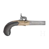 A percussion pocket pistol, Richard Hollis & Sons, London, circa 1850