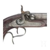 A Belgian percussion pistol, circa 1850