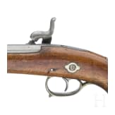 A Belgian long percussion pistol by G. Laport & Cie., Li&egrave;ge, ca. 1850