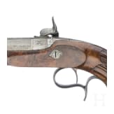 A cased pair of percussion pistols by Jansen in Brussels, circa 1850