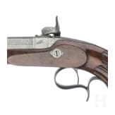 A cased pair of percussion pistols by Jansen in Brussels, circa 1850
