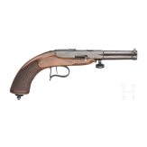 A Swiss parlour pistol by Bally in Lausanne, circa 1850