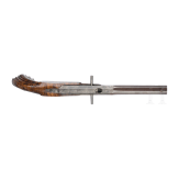 A German percussion pistol with inside lock, circa 1860