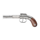 A U.S.-made single-shot bar hammer pistol by Bacon & Co