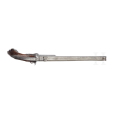 A French percussion pistol with drop barrel, circa 1860