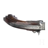 A French percussion pistol with drop barrel, circa 1860