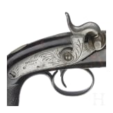 A percussion pocket pistol by Henry Deringer, Philadelphia, circa 1850/60