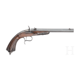 A German percussion target pistol, circa 1860