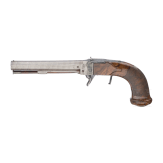 A Belgian underhammer percussion pistol, Li&egrave;ge, ca. 1860