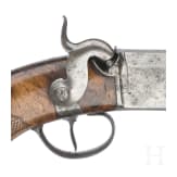 A breech loading percussion pistol, Lepage system, France, ca. 1860