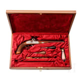 A cased "Le Page" percussion pistol, Italian replica by Pedersoli