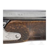 A percussion pistol with holster stock, Spanish replica by Dikar
