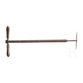 A German air rifle with ball reservoir and pump, circa 1780