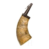 Gro&szlig;e Musketier-Pulverflasche, deutsch, um 1600