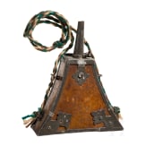 A German musketeer powder flask, circa 1620 - 1630
