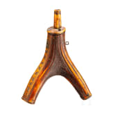 A large Hungarian/Transylvanian powder flask, 17th century