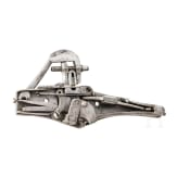 A German wheel lock with spring-loaded tension rod on the inside, circa 1570