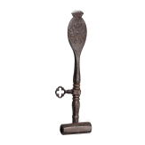 A German wheel-lock key, 17th century