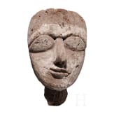 F&uuml;nf alt&auml;gyptische Mumienmasken aus Holz, Sp&auml;tzeit oder ptolem&auml;isch, Mitte 1. Jtsd. v. Chr. - 1. Jhdt. v. Chr.