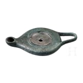 &Ouml;llampe aus Bronze, griechisch, 4. Jhdt. v. Chr.