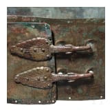 Mittelitalischer Bronzeg&uuml;rtel mit zwei G&uuml;rtelhaken, 3. Jhdt. v. Chr.