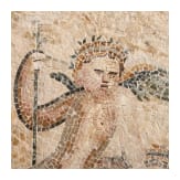 R&ouml;misches Mosaik mit Eros auf einem L&ouml;wen, Mitte 3. Jhdt. n. Chr.