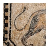 R&ouml;misches Mosaik mit Eros auf einem L&ouml;wen, Mitte 3. Jhdt. n. Chr.
