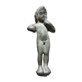 Synkretistische Bronzestatuette des Harpokrates mit Herakles-Keule, r&ouml;misch, 2. - 3. Jhdt.
