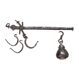Balkenwaage aus Bronze mit Gewicht, r&ouml;misch, 1. - 3. Jhdt.