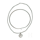Halsring und Kette aus Spiralrollen mit Radanh&auml;nger, Urnenfelderzeit, 12. - 11. Jhdt. v. Chr.
