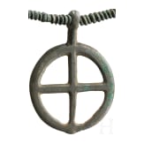 Halsring und Kette aus Spiralrollen mit Radanh&auml;nger, Urnenfelderzeit, 12. - 11. Jhdt. v. Chr.