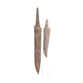 Zwei merowingische Saxklingen, 6./7. Jhdt.