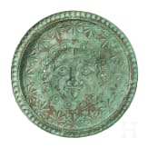 Nachempfindung der Bronzeabdeckung eines Hoplitenschilds mit Medusenhaupt, Historismus, sp&auml;tes 19. Jhdt.