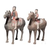 Zwei Reiterfiguren, China, westliche Han-Dynastie (206 v. Chr. - 8 n. Chr.)