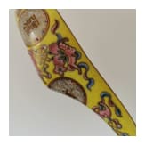 Seltener famille-rose-L&ouml;ffel mit Guangxu-Marke und aus der Zeit, China, 19./20. Jhdt.