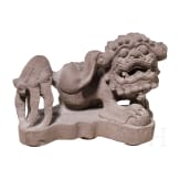 Steinerner W&auml;chterl&ouml;we, China, 20. Jhdt.